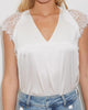 Anya Lace Combo Top in White - thumbnail