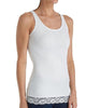 Camisole With Lace Trim in Porcelain - thumbnail