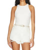Best Bodysuit in White Stretch - thumbnail