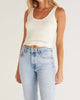 Brady Sweater Tank in White - thumbnail