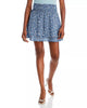 Addison Smocked Floral Print Skirt in Ice Chrysanthemum - thumbnail