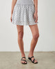 Addison Skirt in White Blue Ivy - thumbnail