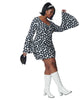Smak Parlour Black & White Mod Daisy Mini Dress - thumbnail