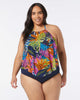 AURA MESH RUFFLE TOP - thumbnail