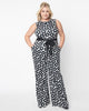 Smak Parlour Daisy Print Cowl Neck Jumpsuit - thumbnail