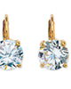 4 TCW Round CZ Stud Earrings Yellow Gold-Plated - thumbnail