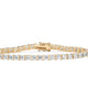 10.75 TCW Round Cubic Zirconia Yellow Gold-Plated Tennis Bracelet 7.5" - thumbnail