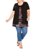 Alexia Overlay Tunic Top - thumbnail