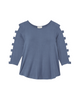 Brie 3/4 Cut-out Sleeve Tee - thumbnail