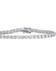 10.75 TCW Round Cubic Zirconia .925 Sterling Silver Tennis Bracelet 7.5" - thumbnail