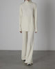 Boucle Knit Easy Pant in Winter White - thumbnail