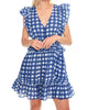 Benny Mini Dress in Painterly Gingham - thumbnail