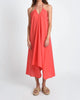 Asymmetrical Beach Dress in Red/Orange - thumbnail