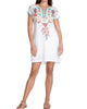 Ariel Easy Tunic Dress in White - thumbnail