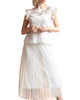 Lila Pearl Tulle Skirt in Ivory - thumbnail