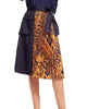 Pleated Cargo Skirt in Blue - thumbnail