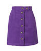 Edwine Corduroy Skirt in Violet - thumbnail