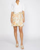 Scallop Edge Floral Skirt in Sand - thumbnail