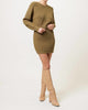 Line & Dot Ami Sweater Skirt in Olive Green - thumbnail