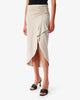 Kales Ruffled Midi Skirt in Greige - thumbnail