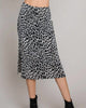 Midi Pleated Skirt in Black/White - thumbnail