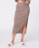 Rib Midi Skirt in Cocoa - thumbnail