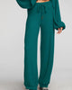 Ribbed Knit Blouson Hem Joggers in Emerald - thumbnail