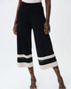 Crop Wide Leg Pants in Black/Moonstone - thumbnail