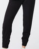 Crepe Skinny Sweats in Black - thumbnail