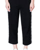 Cropped Track Pants in Black - thumbnail