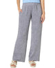 Elliott Lauren Washed Linen Wide Leg Pants in Black - thumbnail