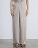 Regenerated Poly Satin Diamond Pleat Riverside Pant in Sandstone - thumbnail