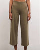 Delaney Brushed Rib Pant in Kelp - thumbnail
