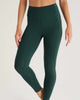 Real Deal Rib 7/8 Legging in Dark Green - thumbnail