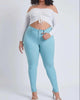 Plus Size Hyper Stretch Skinny Jean in Sky Blue - thumbnail