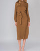 Cafe Turtleneck Sweater Dress in Brown - thumbnail