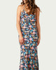 Freesia Floral-Print Maxi Dress in Navy Floral - thumbnail