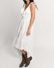 Ladies Eyelet Dress in White - thumbnail