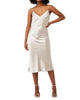 Dolly Satin Dress in Oyster - thumbnail