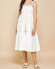 Everleigh Midi Dress in White - thumbnail