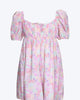 Kennedy Floral-Print Open-Back Cotton-Poplin Mini Dress in Light Pink Floral - thumbnail
