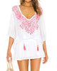 Hawaii Margarita Mini Dress in White - thumbnail