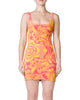 Open Back Terry Mini Dress in Pink Lemonade - thumbnail