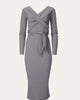Saloma Ii Wrap Dress in Grey - thumbnail