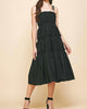 Everleigh Midi Dress in Black - thumbnail