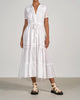 Everyday Button Down Maxi Dress in White - thumbnail