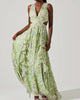 Noya Dress in Green Floral - thumbnail