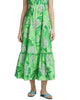 Dewdrop Floral Midi Dress in Green - thumbnail