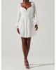 Carina Mini Dress in White - thumbnail