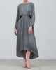 Sammie Back Tied Satin Maxi Dress in Olive Grey - thumbnail